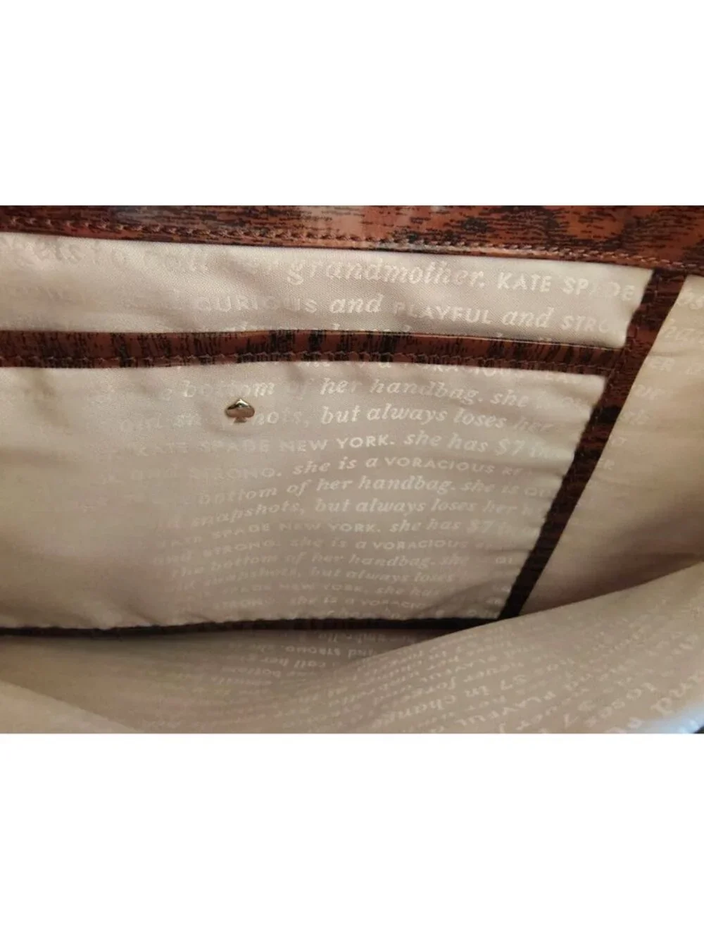 Kate Spade Bon Shopper Daycation Wood Shoulder Bag Purse Knock on Wood w/Tags